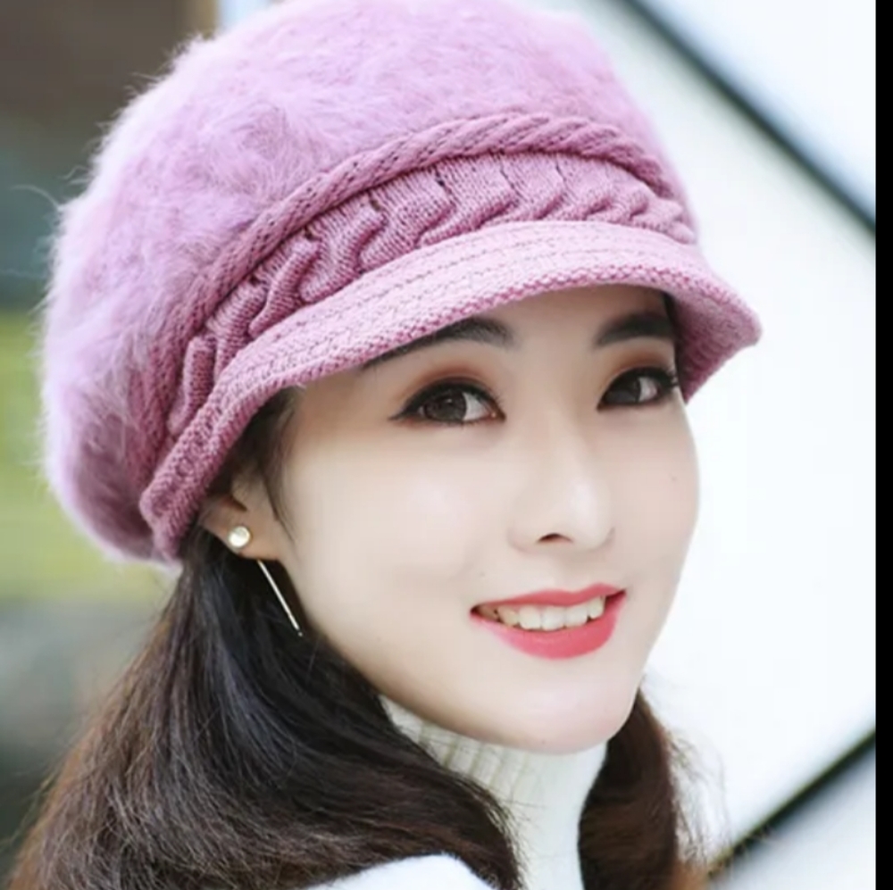 Winter warm cold proof Beanie. LIGHT PURPLE